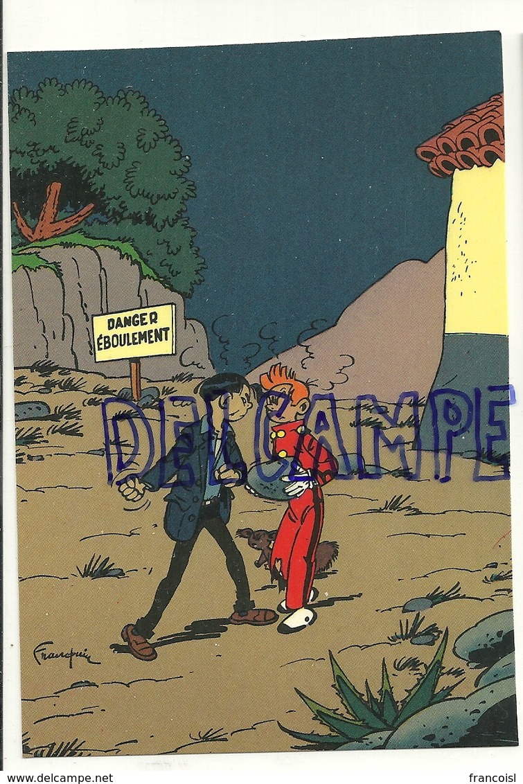 Trésors Du Journal De Spirou. Carte Postale N° 33. Spirou Et Fantasio - Bandes Dessinées