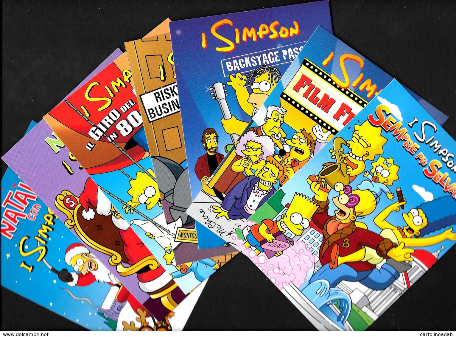 [MD2846] CPM - SERIE DI 7 CARTOLINE I SIMPSON - PROMOCARD 7982 7983 7984 7985 7986 7987 7988 - Non Viaggiata - Fumetti