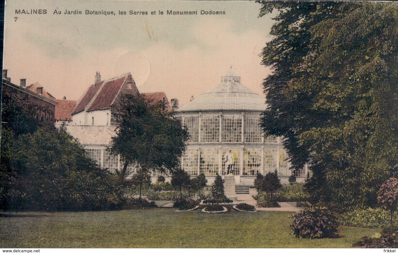 Mechelen Malines Au Jardin Botanique Les Serres Et Le Monument Dodoens - Malines