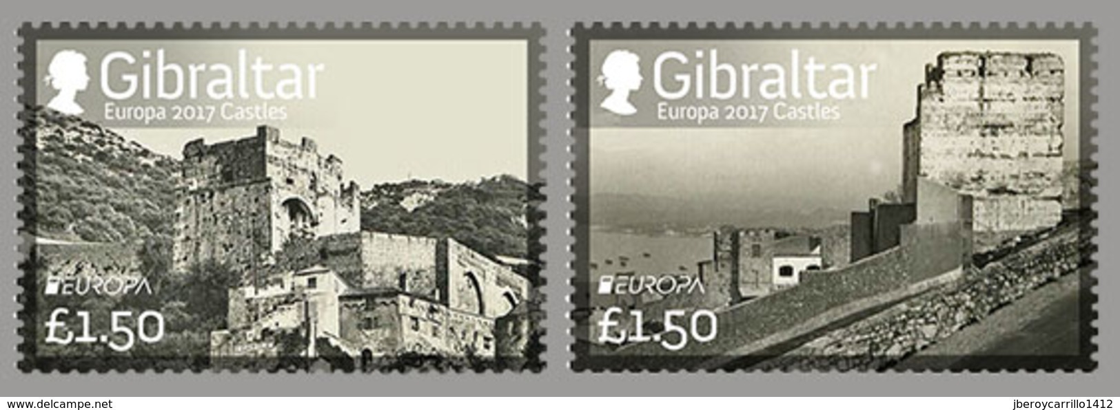 GIBRALTAR /   EUROPA-CEPT 2017 - " MOORISH CASTLE & TOWER HOMAGE".- SERIE De 2 V. - 2017