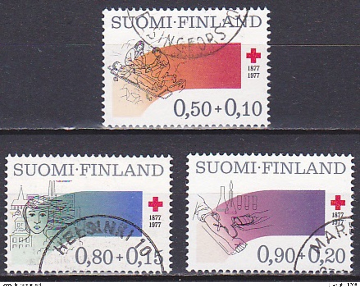 Finland/1977 - Red Cross/Punainen Risti - Set - USED - Oblitérés