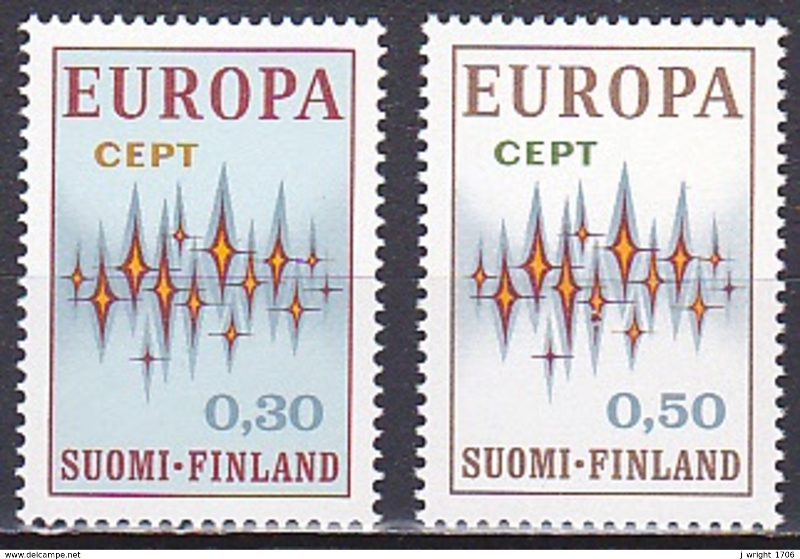 Finland/1972 - Europa CEPT/Euroopa-merkit - Set - MNH - Unused Stamps