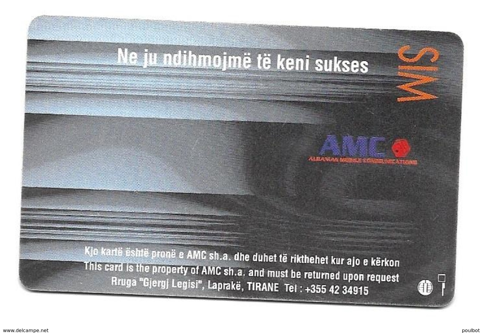 Albanie Carte Gsm Sim AMC - Albanie