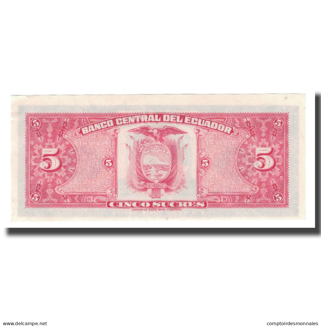 Billet, Équateur, 5 Sucres, 1975-83, 1983-04-20, KM:108b, NEUF - Ecuador