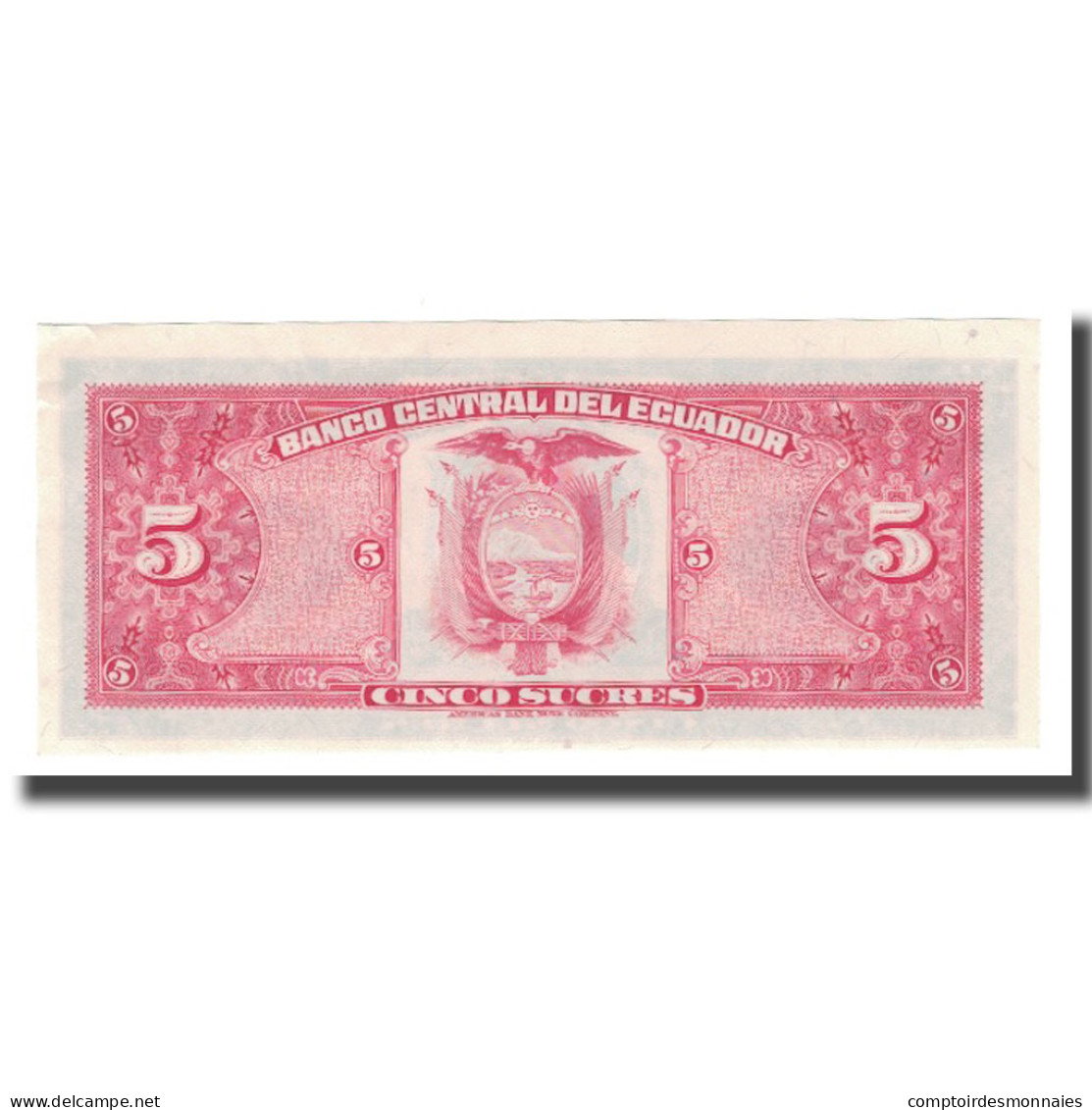 Billet, Équateur, 5 Sucres, 1975-83, 1983-04-20, KM:108b, NEUF - Equateur