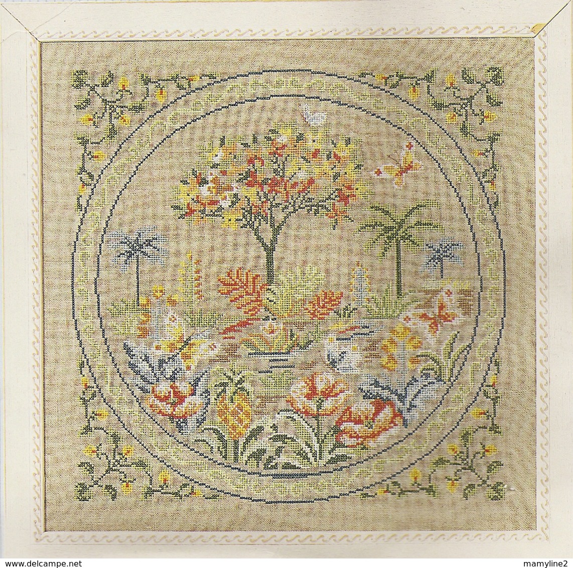 Kit Points Comptés PRINCESSE " Collections Privées : Jardin D'eden " - Cross Stitch