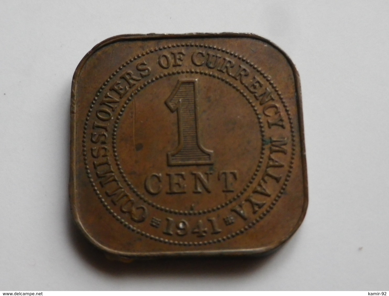 Malaysie Malaya Commissioners Of Currency  1 Cent   1941  George VI   Km# 2          Bronze   TTB - Malaysia