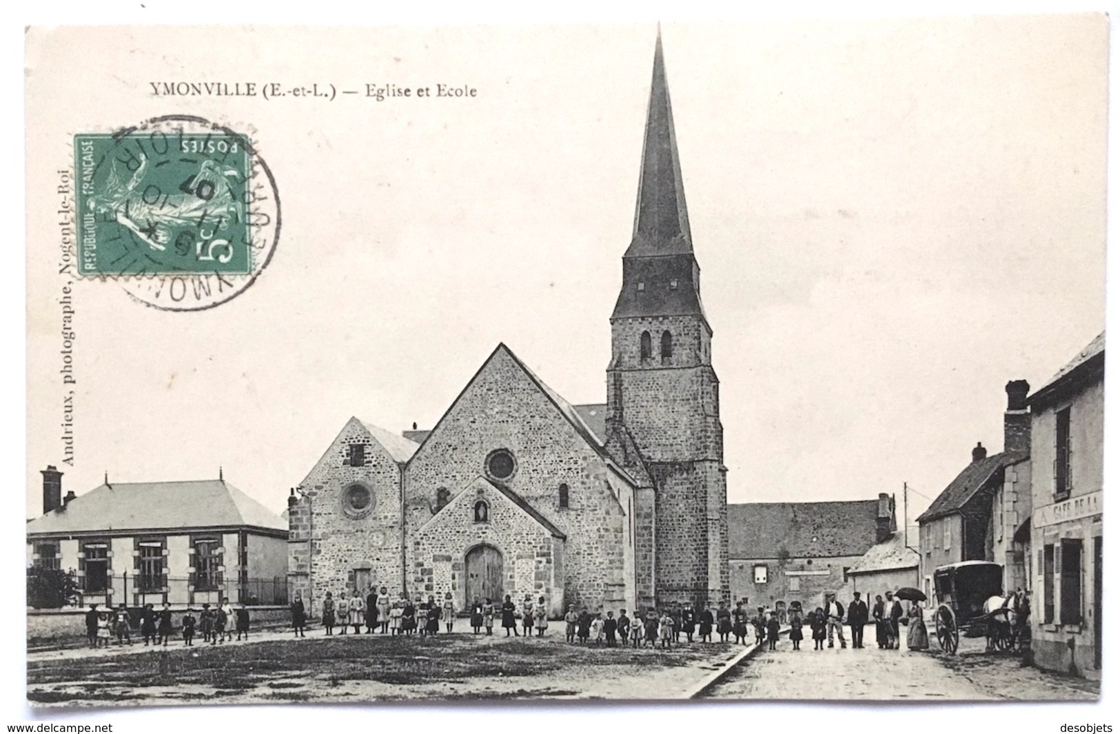 Ymonville (E.-et-L.)   Eglise Et Ecole - Autres & Non Classés