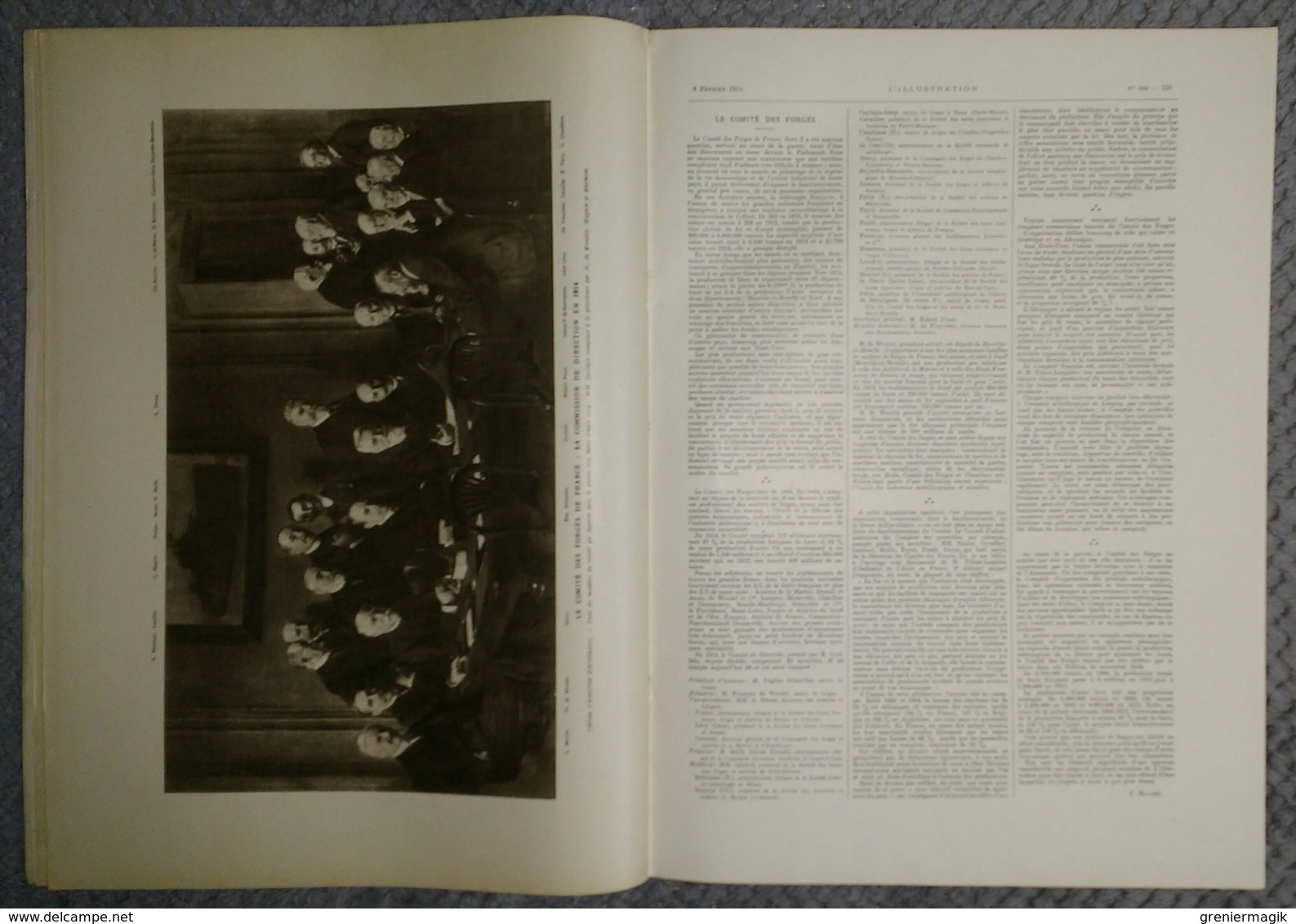 L'Illustration 3962 8 février 1919 Wilson/Faux Rodin/Louis Barthou/Maroc Tafilalet/Le comité des forges/Roosvelt/Lille