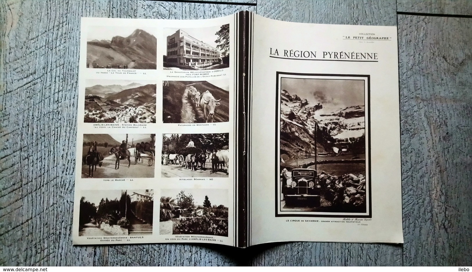 Cahier Du Jour 1938 La Région Pyrénéenne Pyrénées Gavarnie Collection Le Petit Géographe - Autres & Non Classés