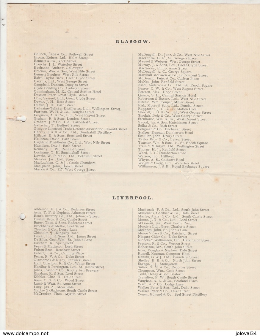 Royaume Uni Lettre Illustrée Journal Publicité 1904 The Wine & Spirit Trade Record LONDON - 4 Scan - Ver. Königreich