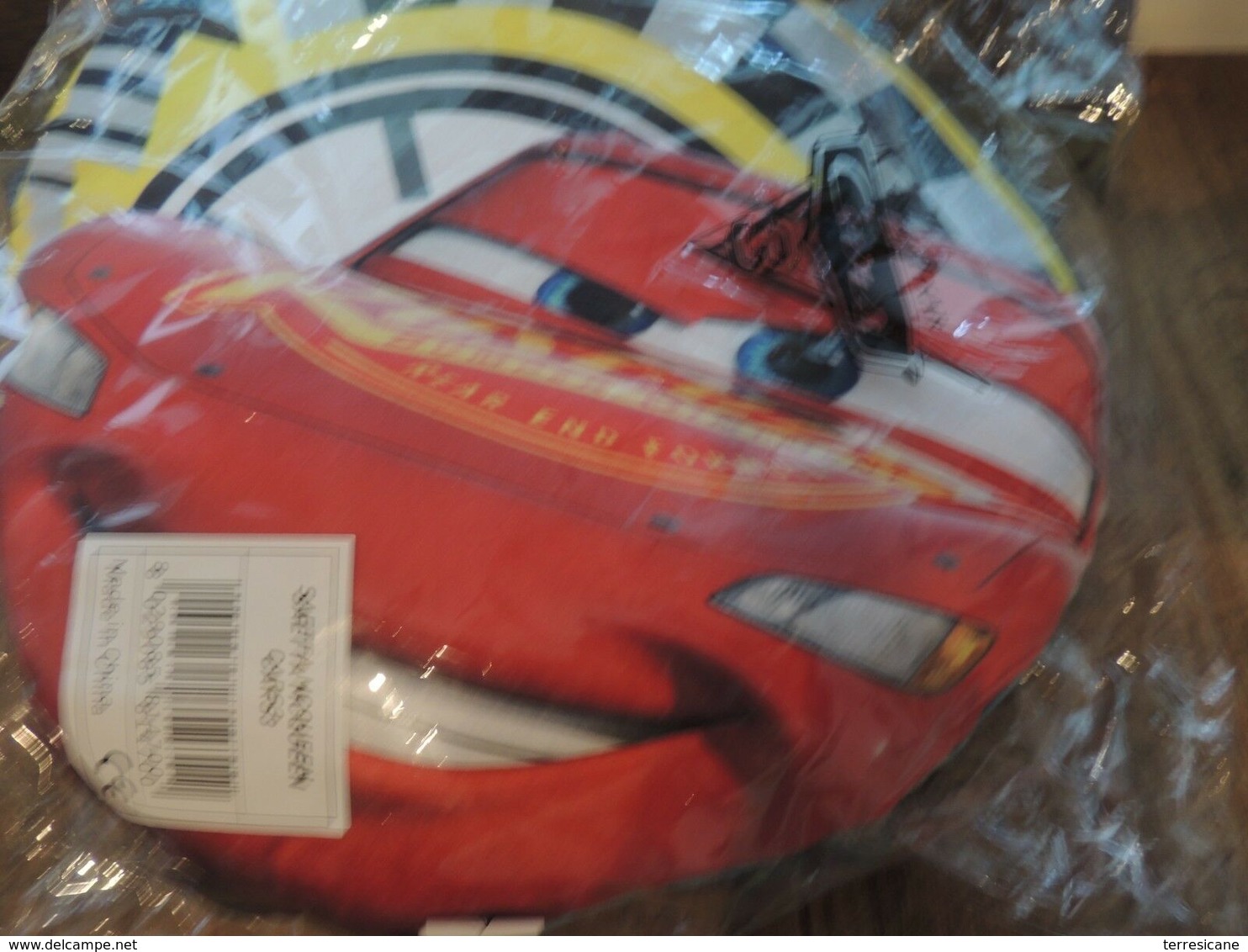 CUSCINO PORTAOGGETTI CARS 3 SAETTA MCQUEEN DISNEY PIXAR NUOVO 4G - Autres & Non Classés