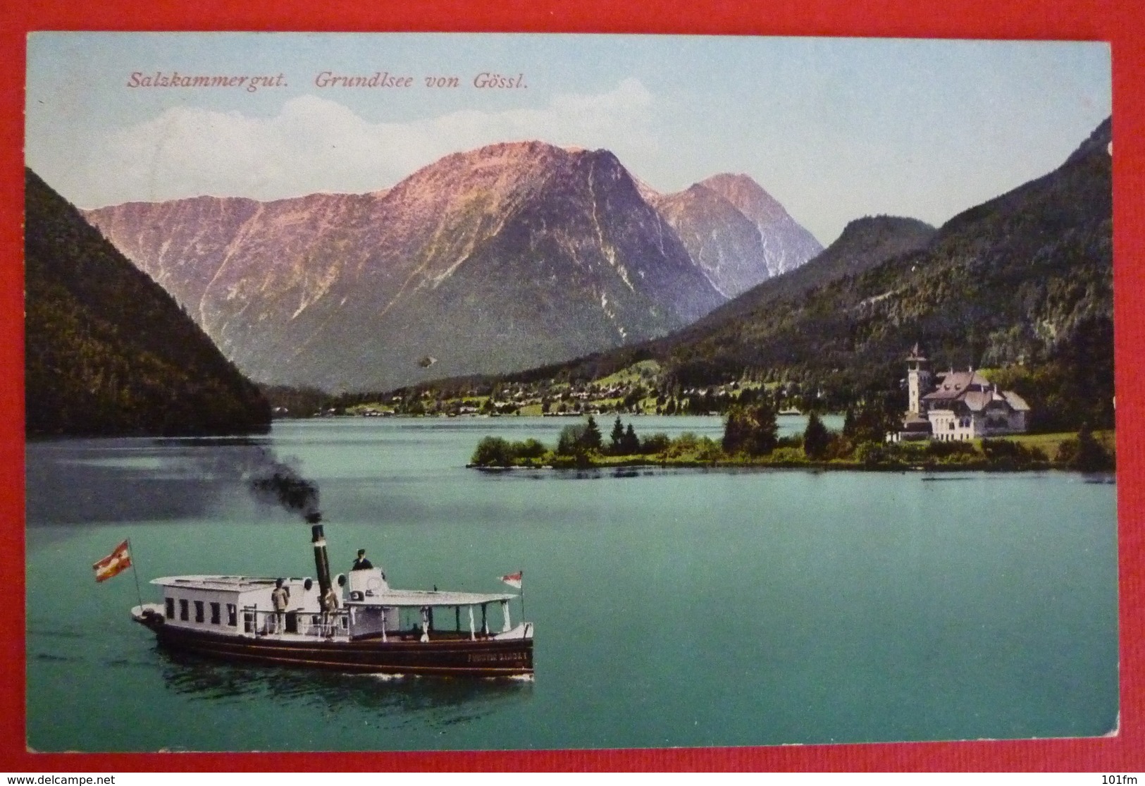 GRUNDLSEE VON GOSSL - DAMPFER - Steamers