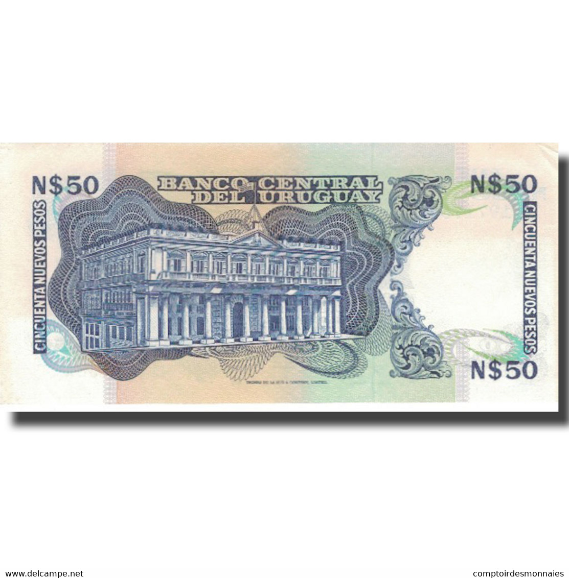 Billet, Uruguay, 50 Nuevos Pesos, KM:61a, SPL+ - Uruguay