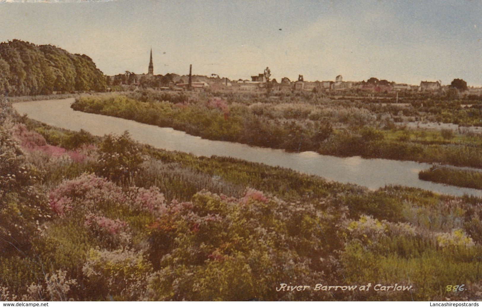 Postcard River Barrow At Carlow PU In 1954 With A Ceatharlach Cancel To West Derby Liverpool My Ref  B12897 - Carlow