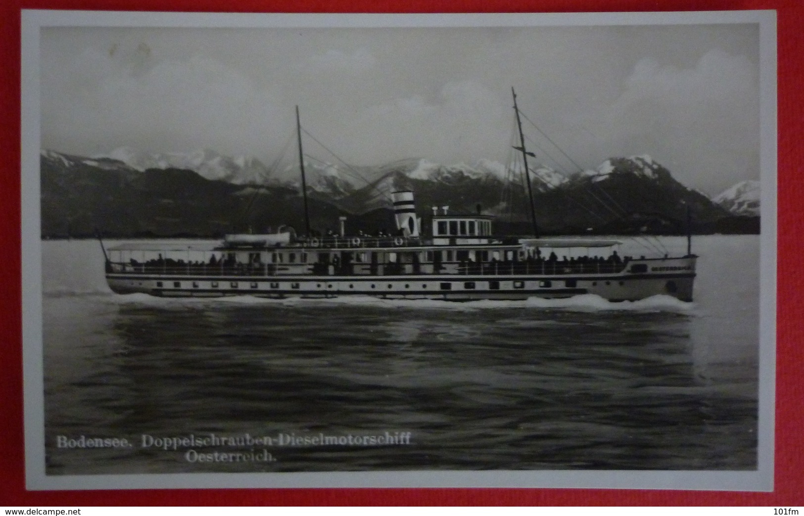 BODENSEE - DAMPFER OESTERREICH , SCHIFF STAMP - Steamers