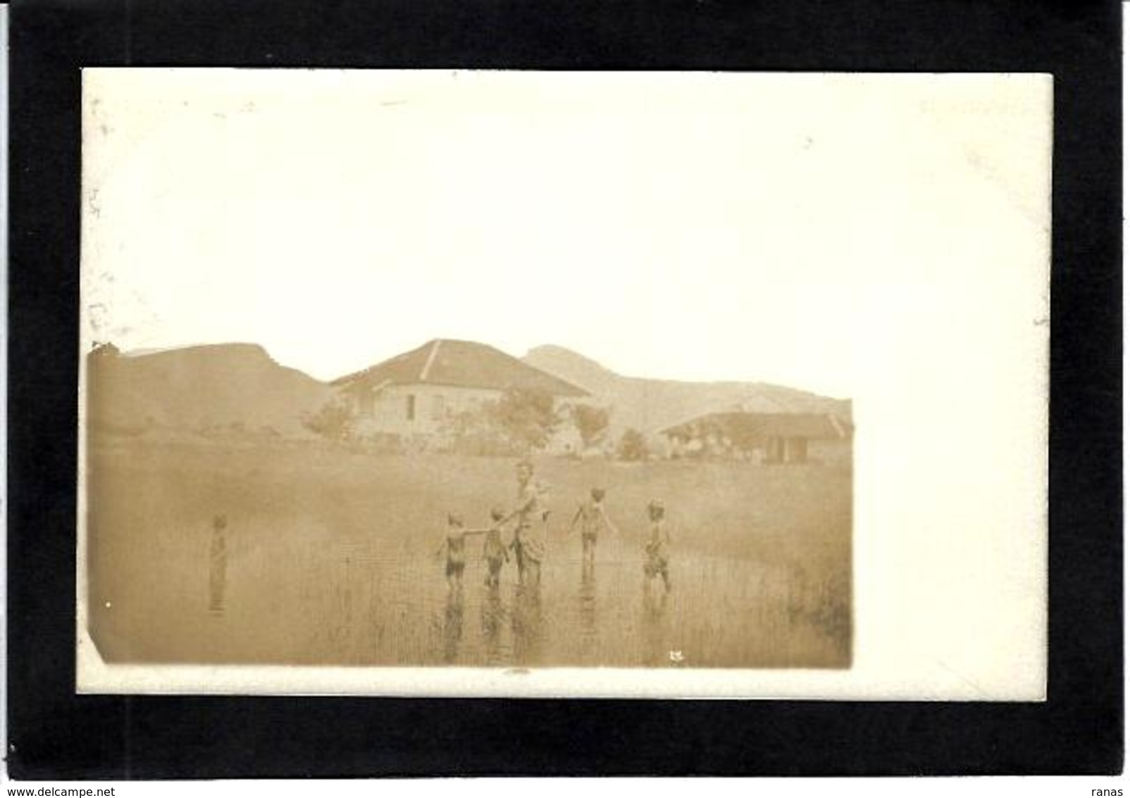 CPA Laos Asie Non Circulé Indochine Carte Photo RPPC - Laos