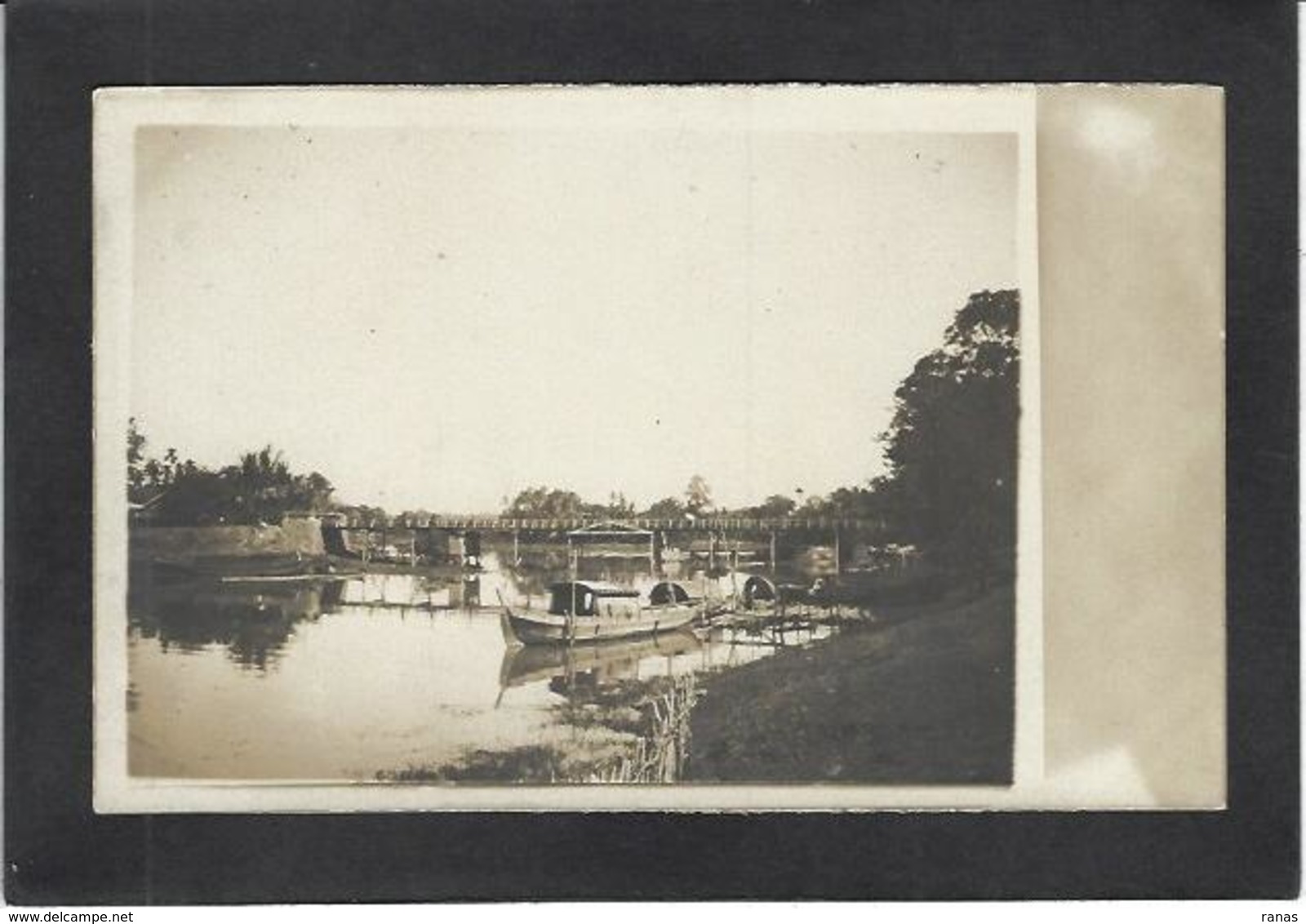 CPA Laos Asie Non Circulé Indochine Carte Photo RPPC - Laos