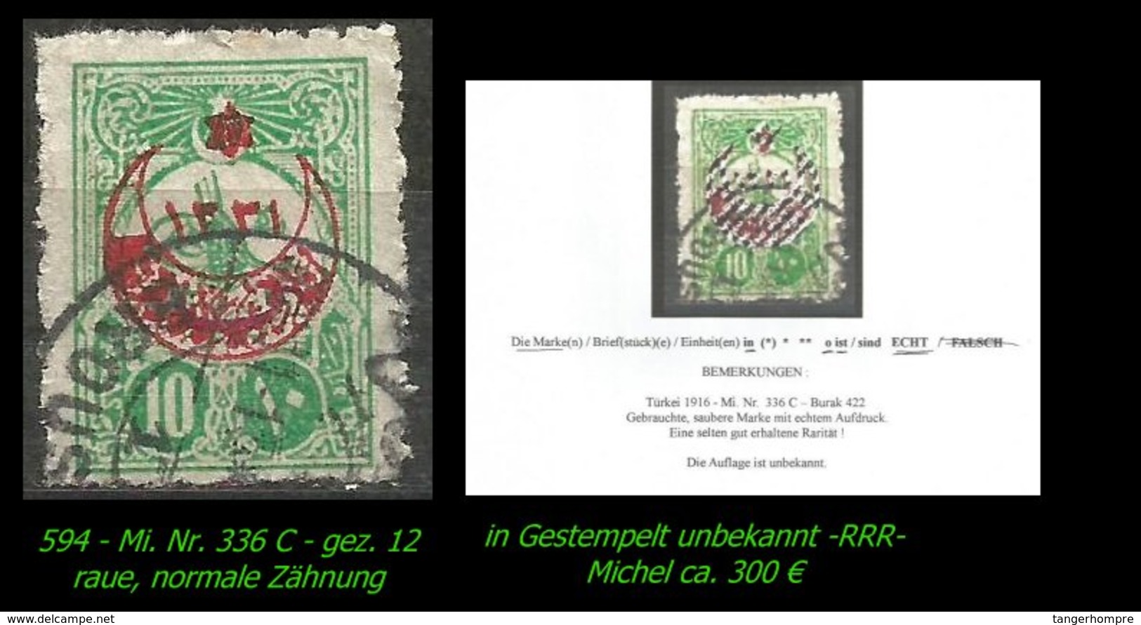 TURKEY ,EARLY OTTOMAN SPECIALIZED FOR SPECIALIST, SEE...Mi. Nr. 336 C -RR- Michel Unbekannt - Gebraucht