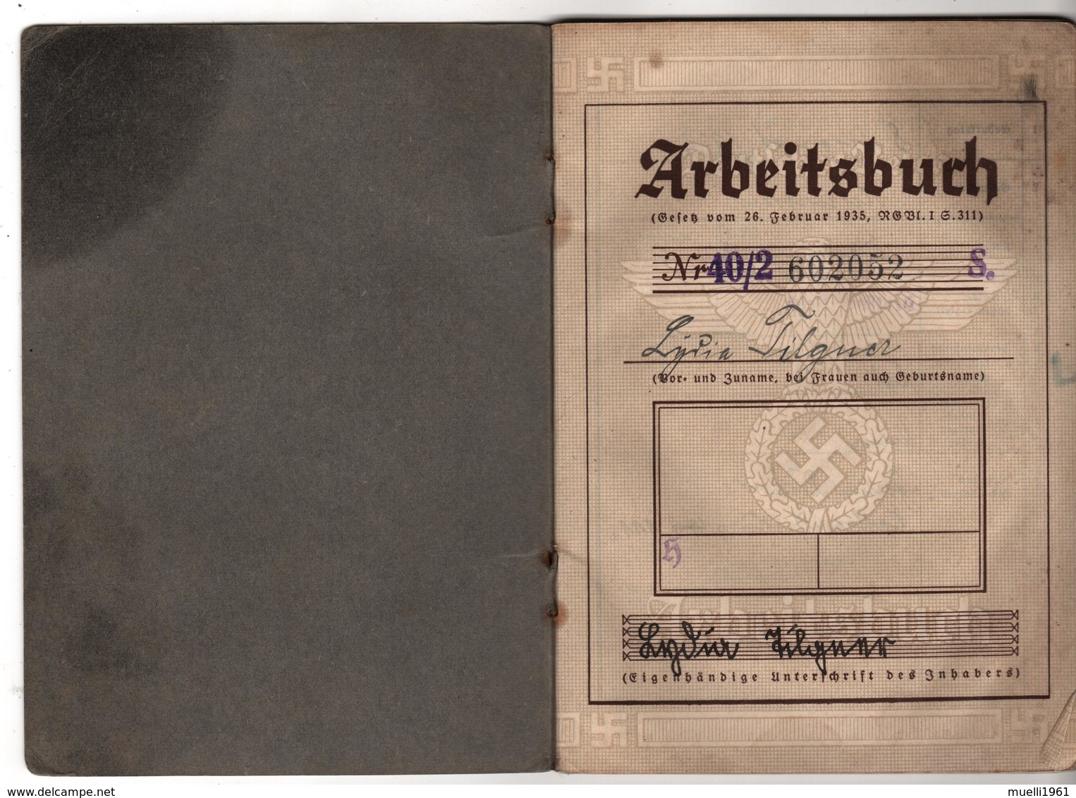 Deutsches Reich, Arbeitsbuch, Berlin, 32 Seiten - Documents