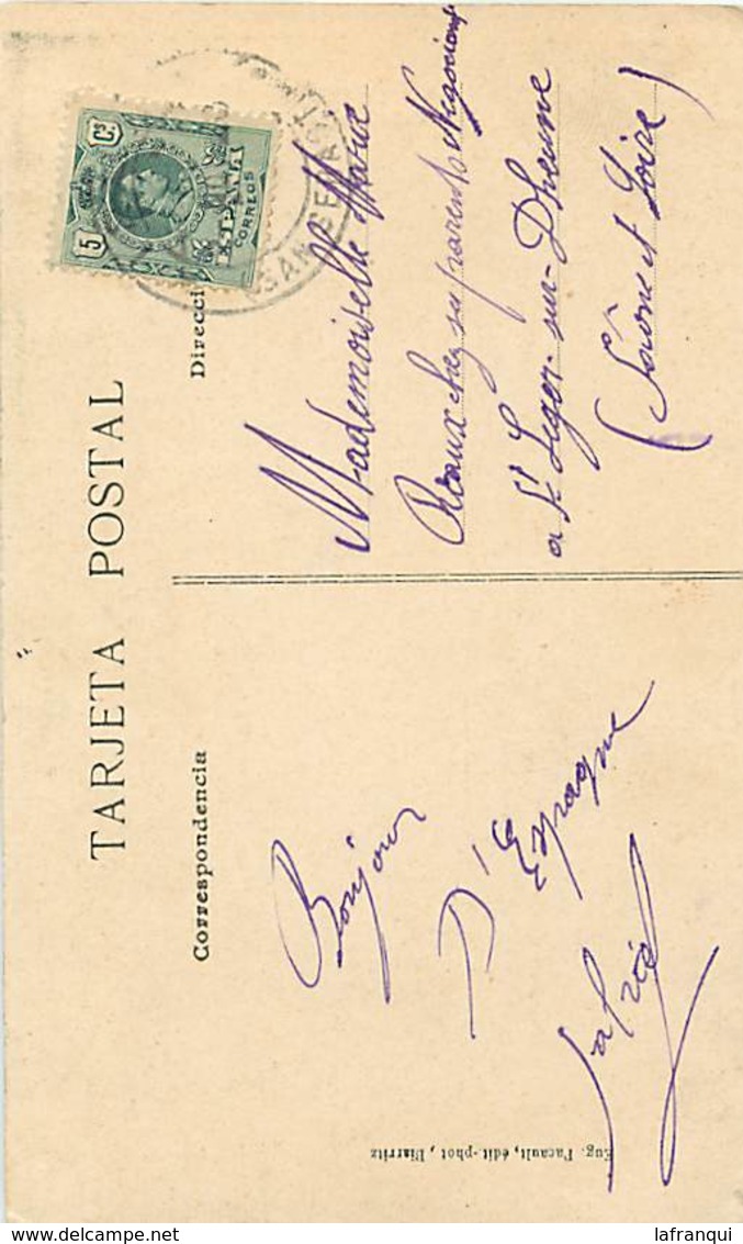 Pays Div-ref R628- Espana - Espagne - Spain - Fuenterrabia - Calle Pampinot - Carte Bon Etat  - - Autres & Non Classés