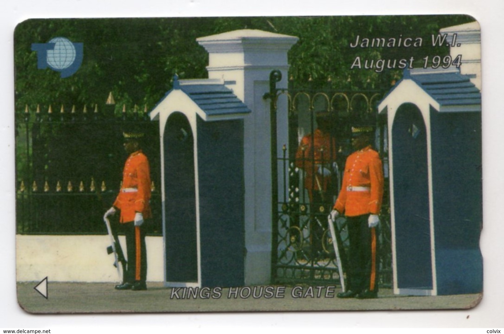 JAMAIQUE REF MV CARDS JAM-18A 50$ Annee 1994 CN : 18JAMA Kings House Gate - Giamaica