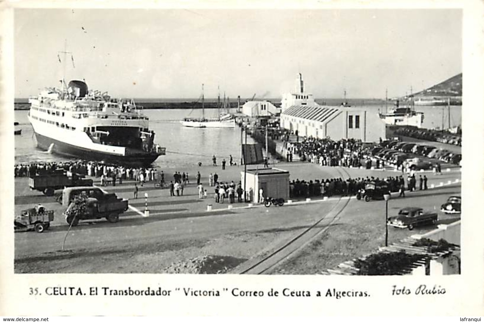 Pays Div-ref R627- Espana - Espagne - Spain - Ceuta - El Transbardor Victoria * Correo De Ceuta A Algeciras - - Autres & Non Classés