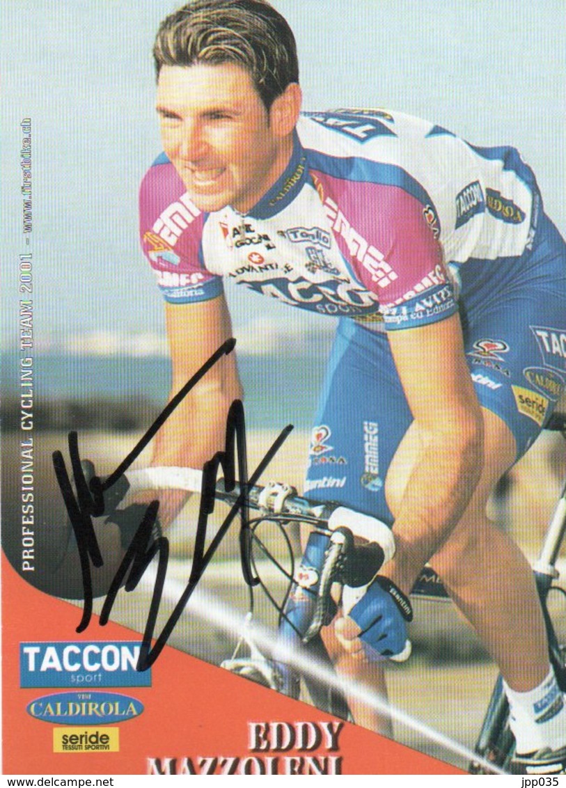 CYCLISME TOUR DE FRANCE   AUTOGRAPHE  EDDY MAZZOLENI - Cyclisme