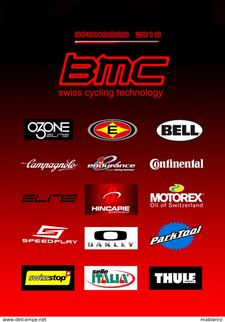 CARTE CYCLISME CADEL EVANS TEAM BMC BUSTE 2010 - Radsport