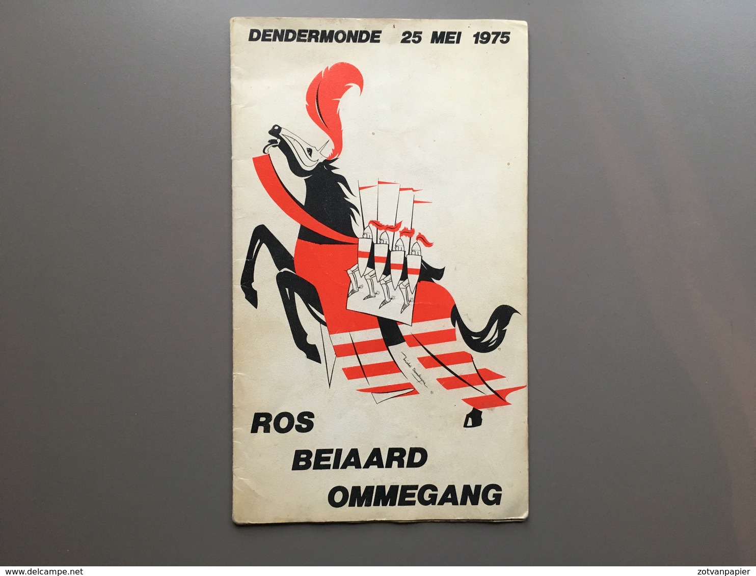 DENDERMONDE - Ommegang Ros Beiaard - Programmaboekje 1975 - Dendermonde