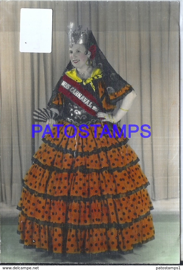 108878 REAL PHOTO COSTUMES DESGUISE CARNIVAL MAJA SPAIN NO POSTAL POSTCARD - Photographs