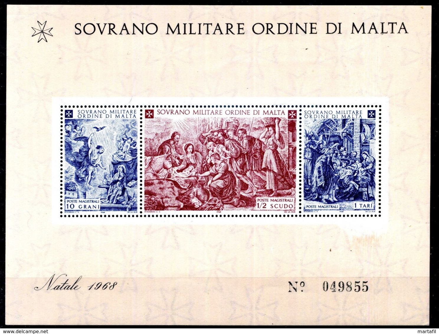 1968 SMOM BF1 MNH ** - Sovrano Militare Ordine Di Malta
