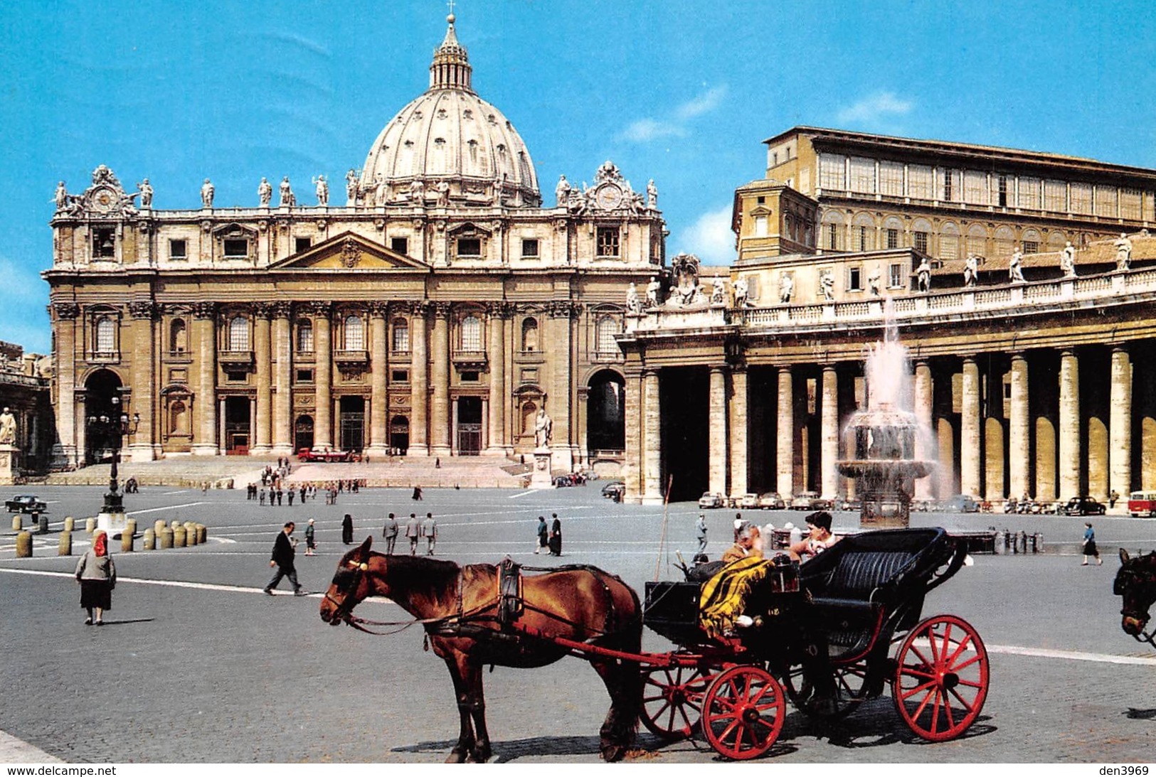 Cité Du VATICAN - Place Saint-Pierre - Attelage De Cheval - Calèche - Vatican