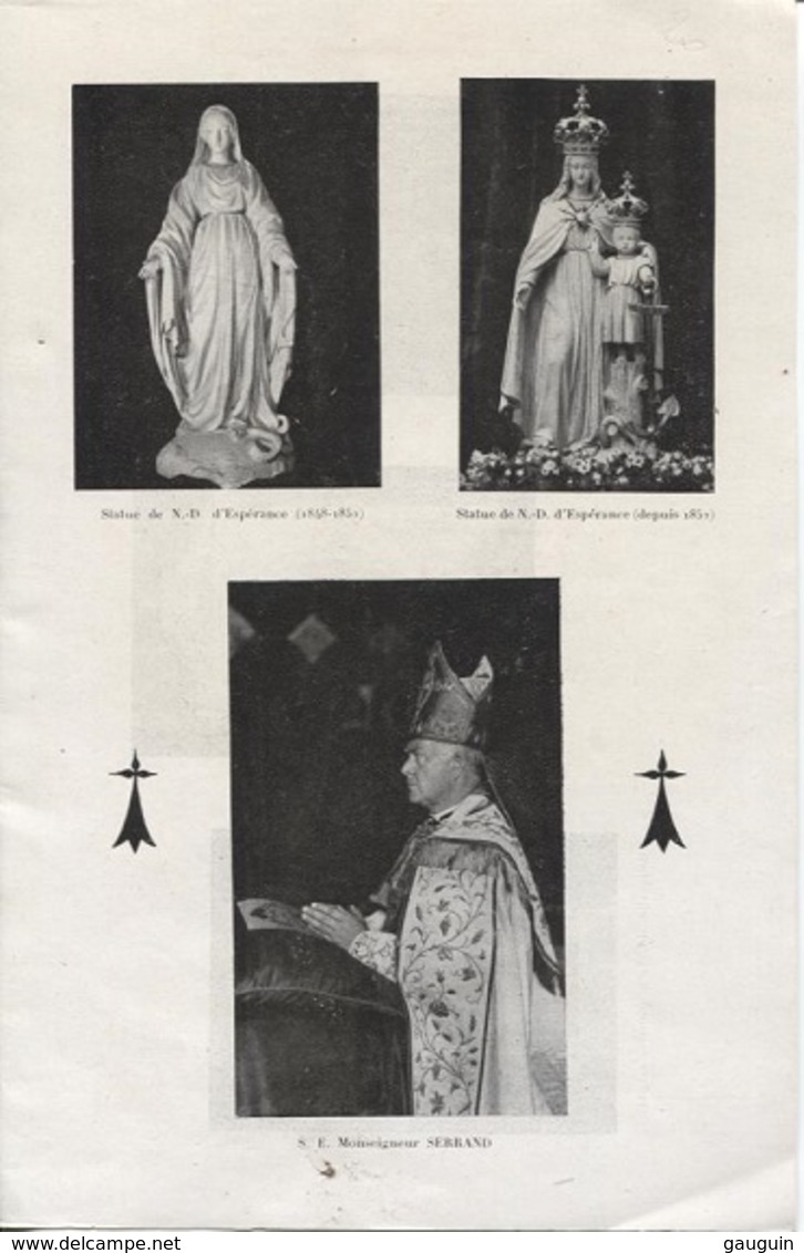 ST BRIEUC - PROGRAMME Des FÊTES Du CENTENAIRE De N.D.D'ESPERANCE - 25 Au 31 Mai 1948 - A.Prud'Homme - Pub Commerciales - Bretagne