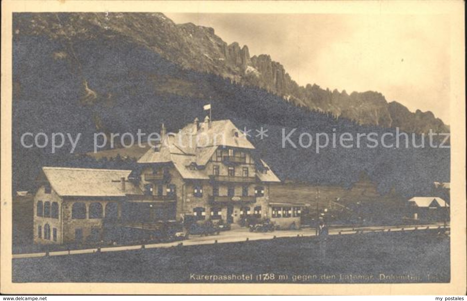 71982205 Welschnofen Suedtirol Karerpasshotel Gegen Den Latemar Dolomiten Gebirg - Altri & Non Classificati