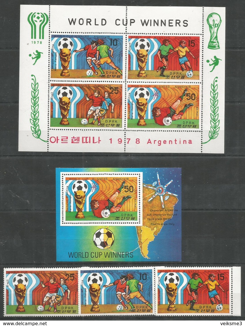 DPR KOREA - MNH - Sport - Soccer - World Cup - Argentina 1978 - 1978 – Argentine