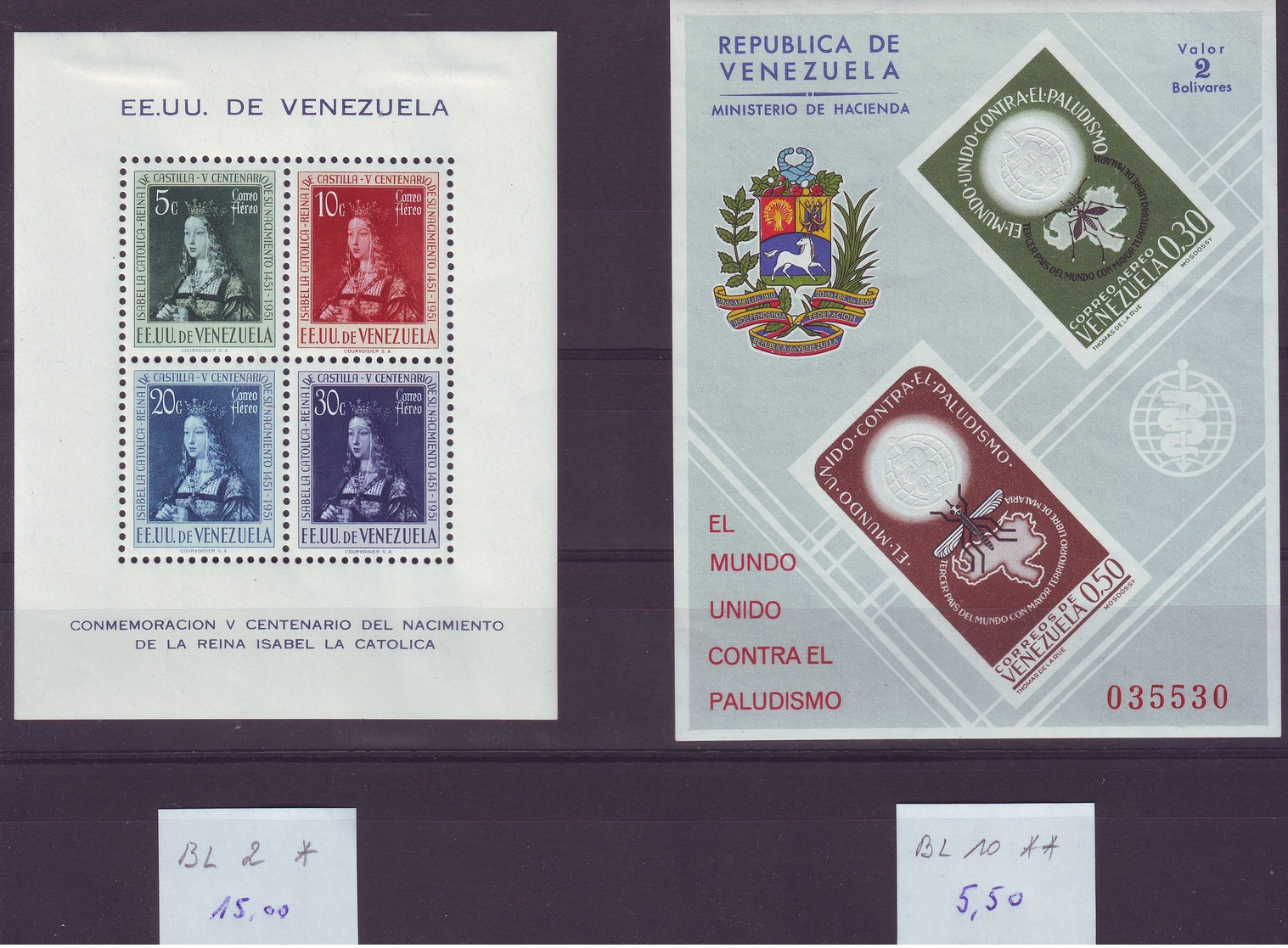 VENEZUELA - Lot ** / * / (o) - 7 Scans - Cote + 40,00 Euro (A 194) - Venezuela