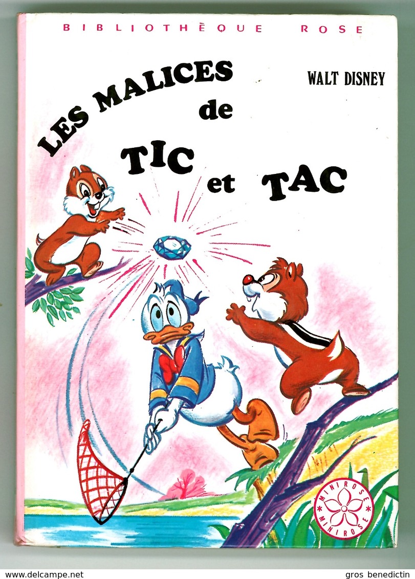 Hachette - Bibliothèque Rose - Wailt Disney  - "Les Malices De Tic Et Tac" - 1974 - Bibliothèque Rose