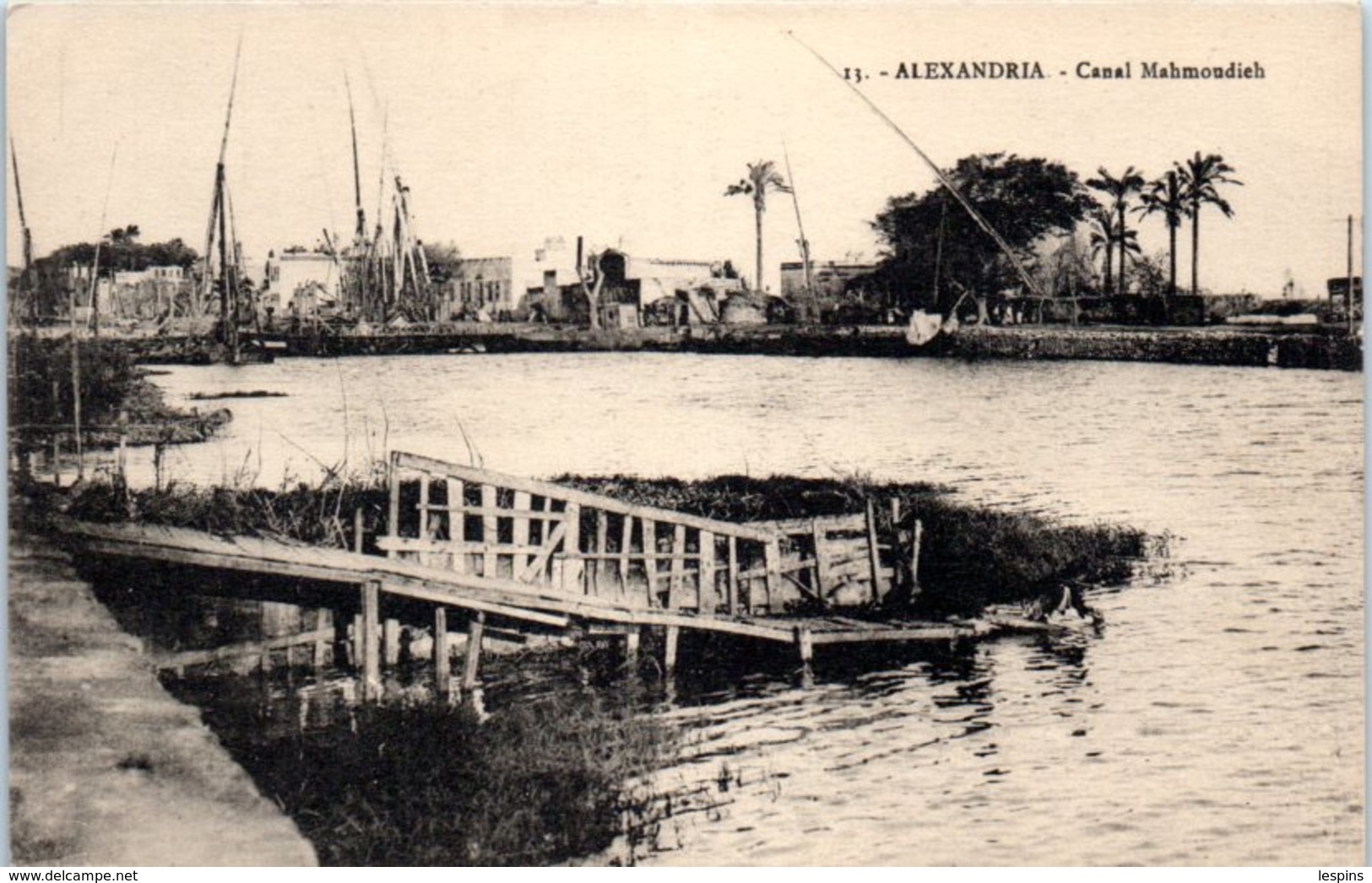 AFRIQUE - EGYPTE - Alexandria - Canal Mahmoudich - Alexandrie