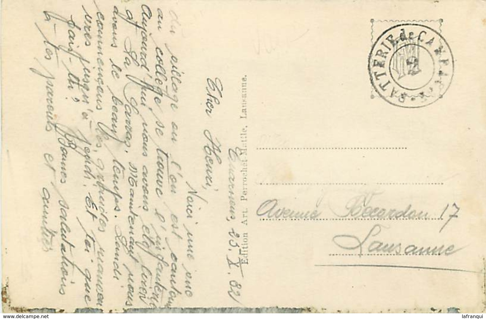 Pays Div-ref R575 - Suisse - Cuarnens - Le College  - Carte Bon Etat - - Cuarnens