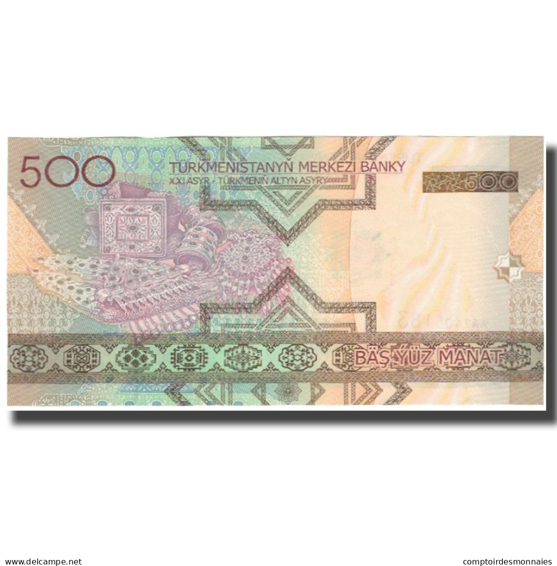 Billet, Turkmanistan, 500 Manat, KM:19, NEUF - Turkménistan