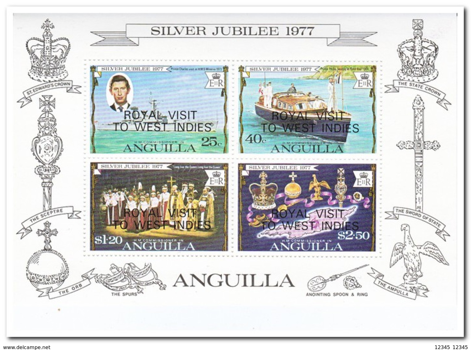 Anguilla 1977, Postfris MNH, Royal Visit To West Indies - Anguilla (1968-...)