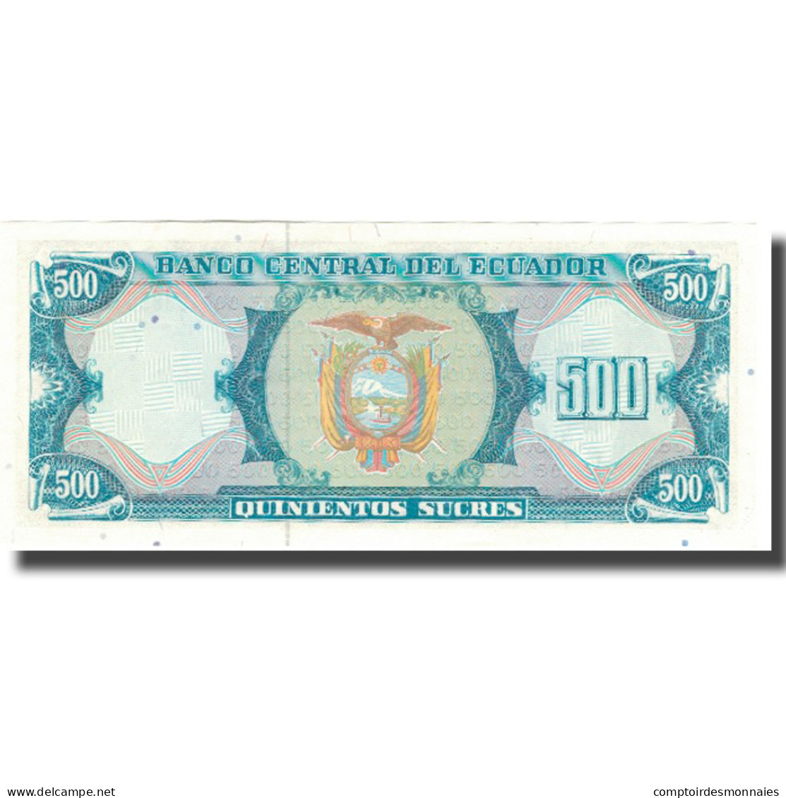 Billet, Équateur, 500 Sucres, 1988, 1988-06-08, KM:124a, SPL+ - Equateur