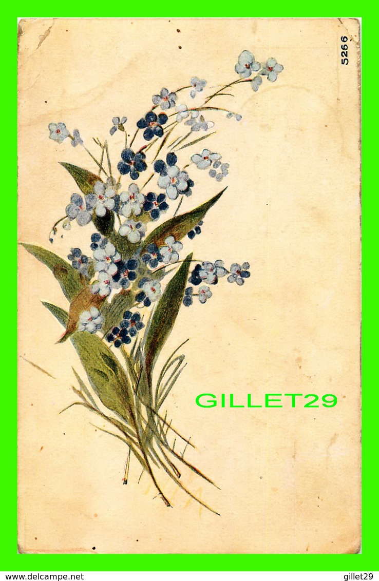 FLEURS - GERBE DE FLEURS - CIRCULÉE EN 1916 - - Fleurs