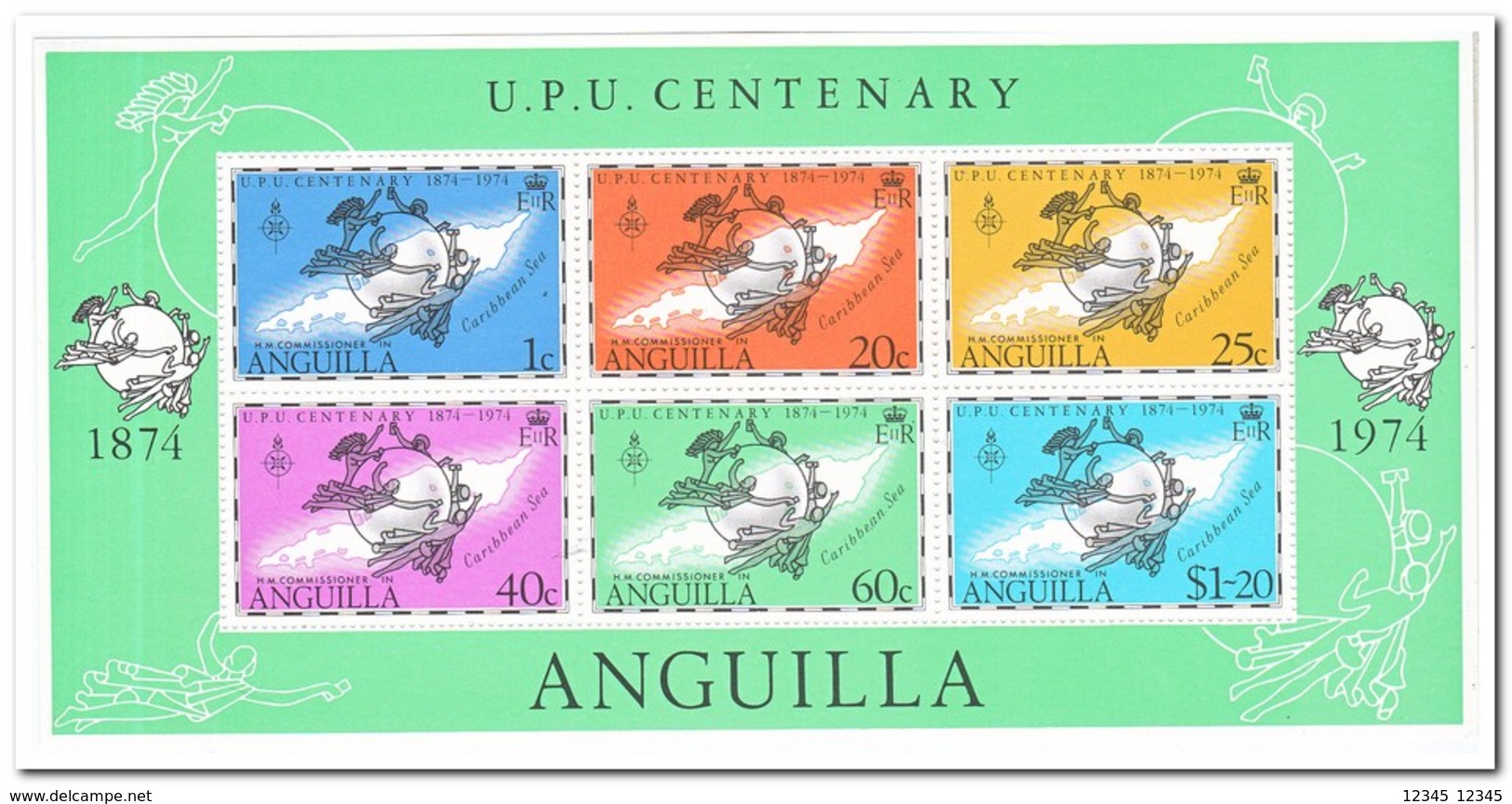 Anguilla 1974, Postfris MNH, UPU - Anguilla (1968-...)