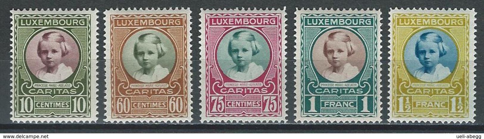 Luxemburg Mi 208-12  * MH - Unused Stamps