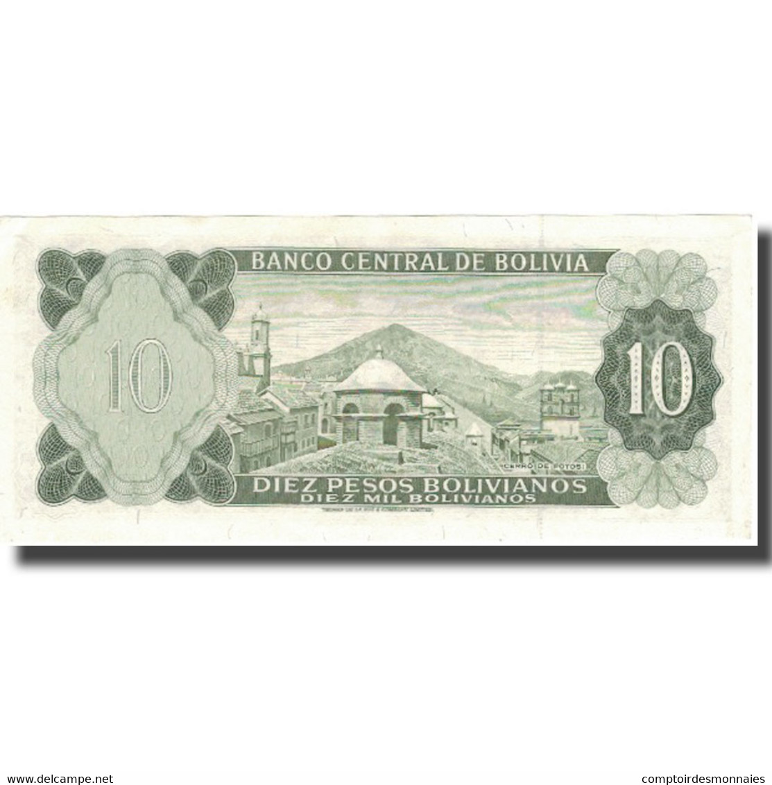 Billet, Bolivie, 10 Pesos Bolivianos, 1962, 1962-07-13, KM:154a, SUP - Bolivia