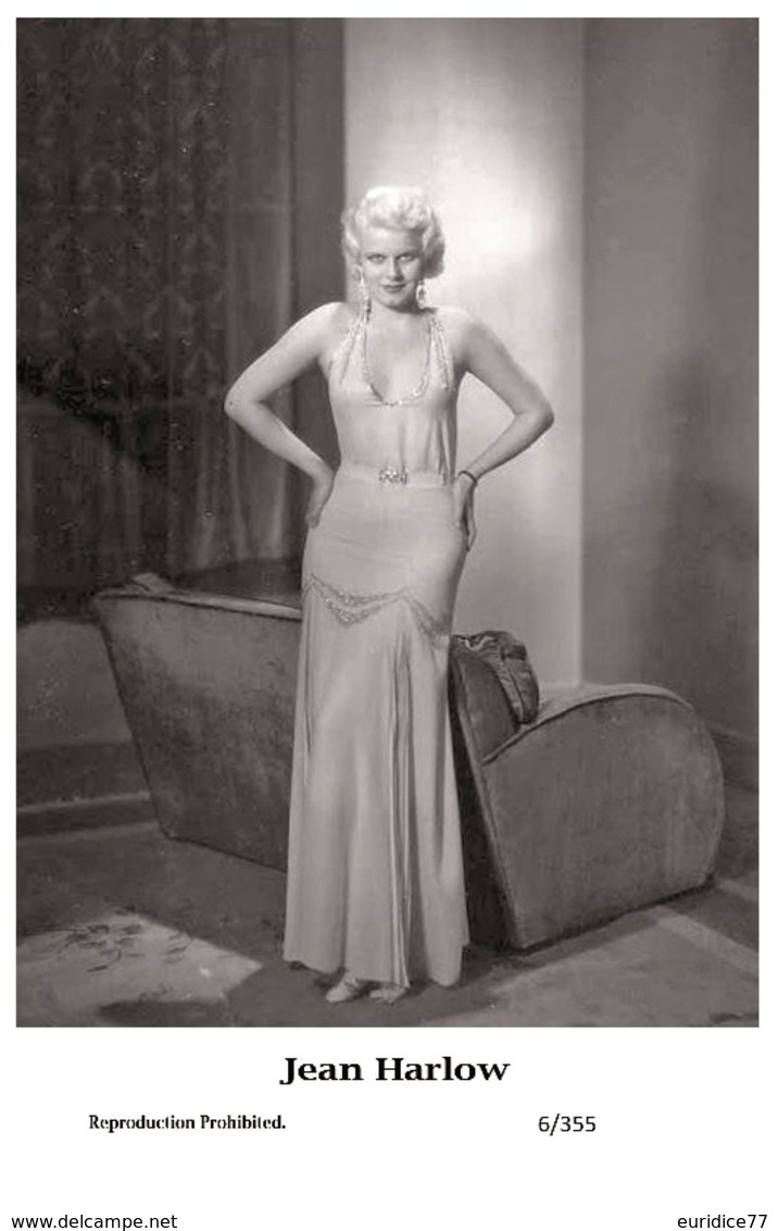 JEAN HARLOW - Film Star Pin Up PHOTO POSTCARD - 6-355 Swiftsure Postcard - Otros & Sin Clasificación