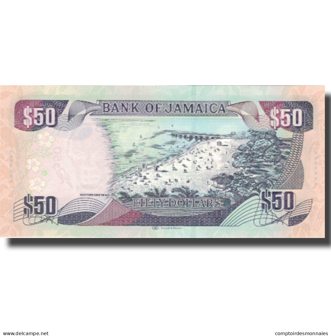 Billet, Jamaica, 50 Dollars, 2015, 2015-06-01, SPL - Jamaique