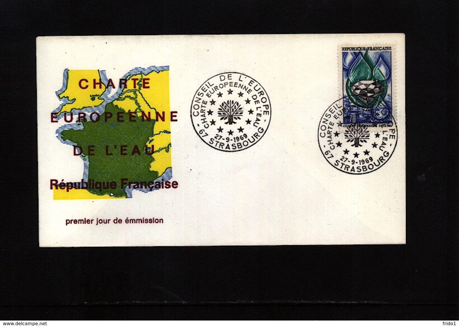 France / Frankreich 1969 Water - Nature Protection FDC - Umweltschutz Und Klima